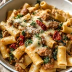 Creamy Italian Sausage Sun Dried Tomato Pasta
