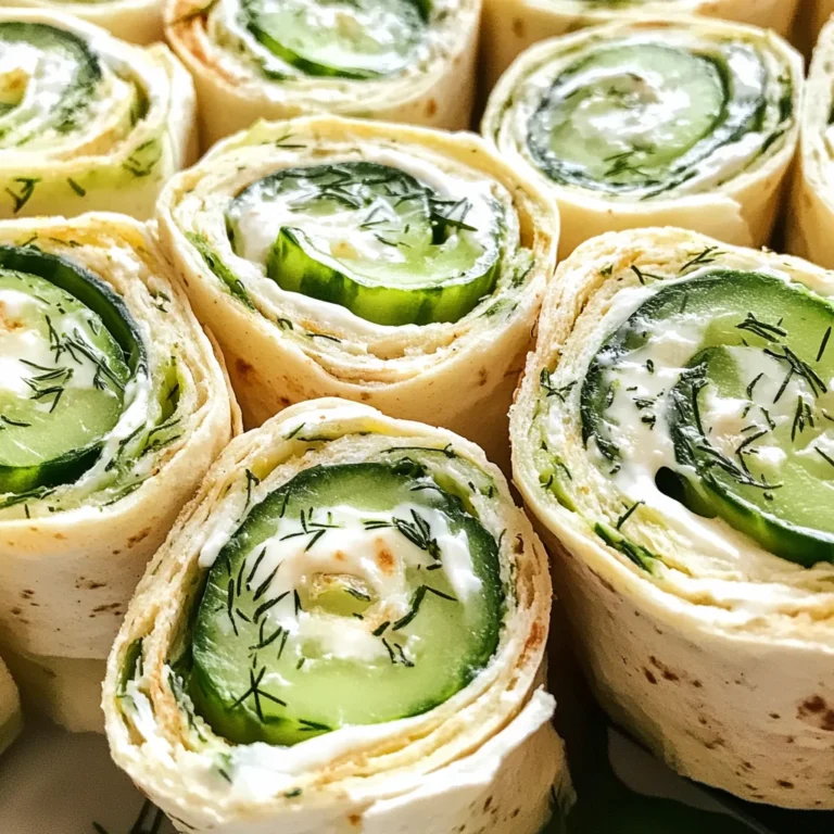 Cucumber and Dill Pinwheels