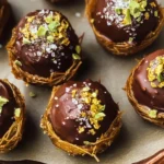 Dubai Chocolate Bonbons with Sea Salt