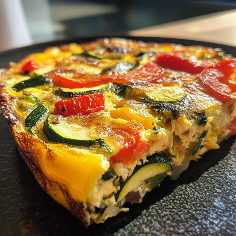 Garden Veggie Frittata: A 150-Calorie Delight