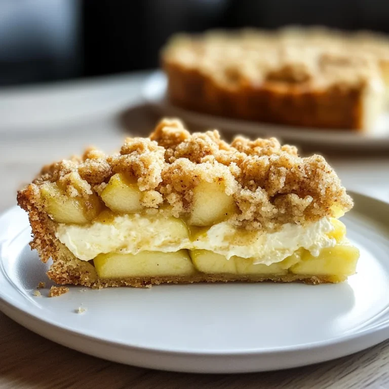 Mascarpone Apple Crumble Torta