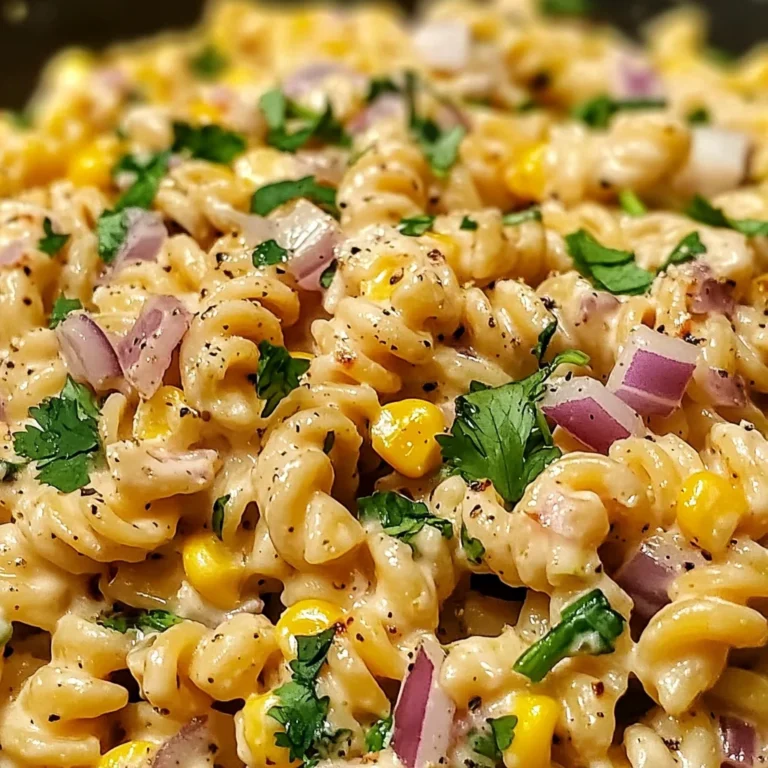 Mexican Street Corn Pasta Salad Recipe | Easy & Flavorful