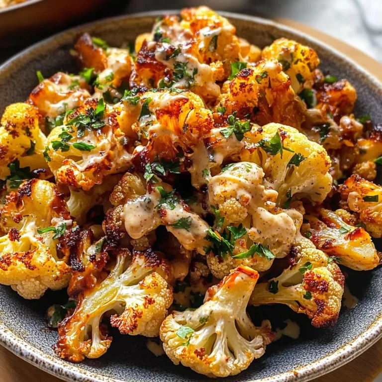 Moroccan Cauliflower with Tahini-Honey