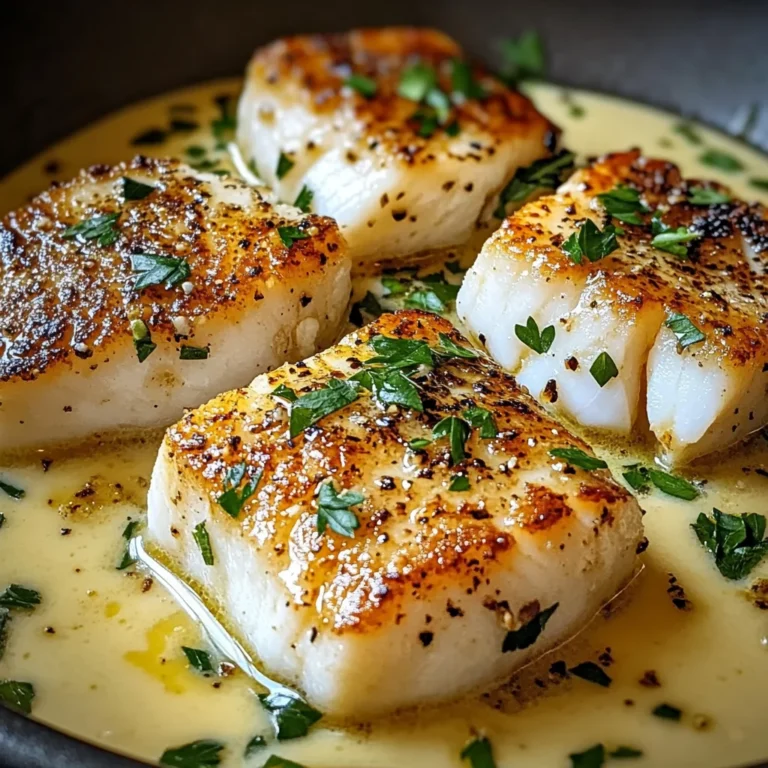 Pan-Seared Cod with Garlic Cream Sauce: An Amazing Ultimate Recipe