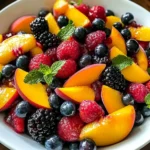 Peach Berry Fruit Salad