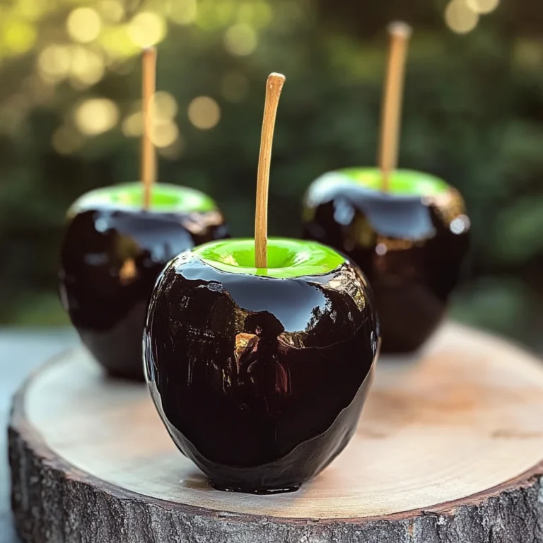 Poison Toffee Apples for Halloween