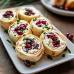 Savory Christmas Cranberry Roll Ups