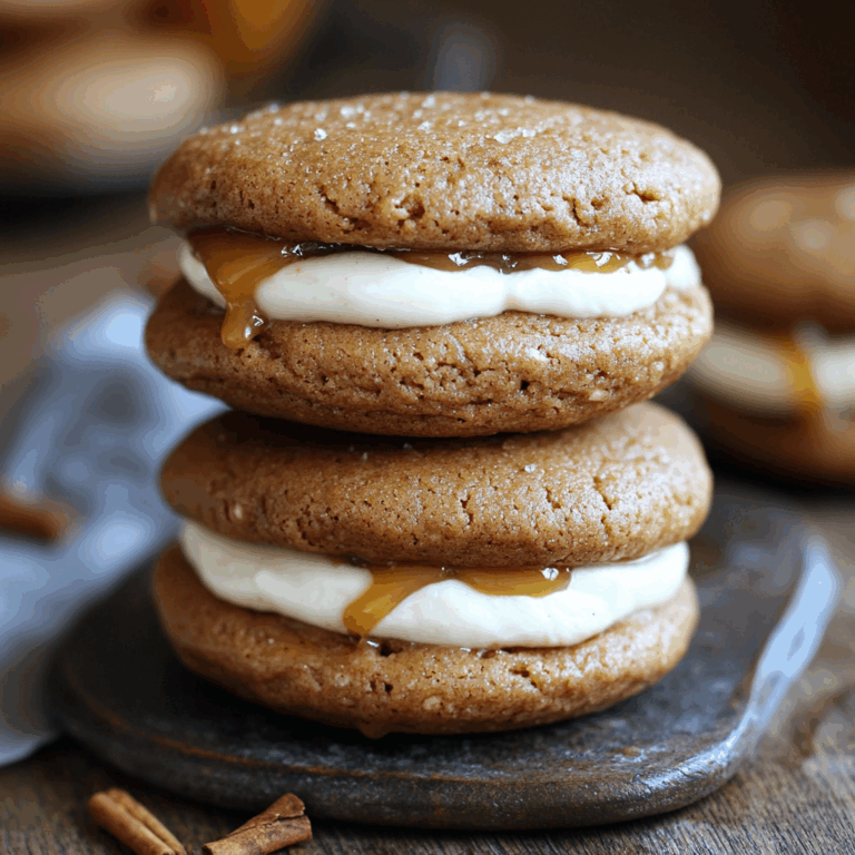 Apple Cider Whoopie Pie Cookies with Caramel