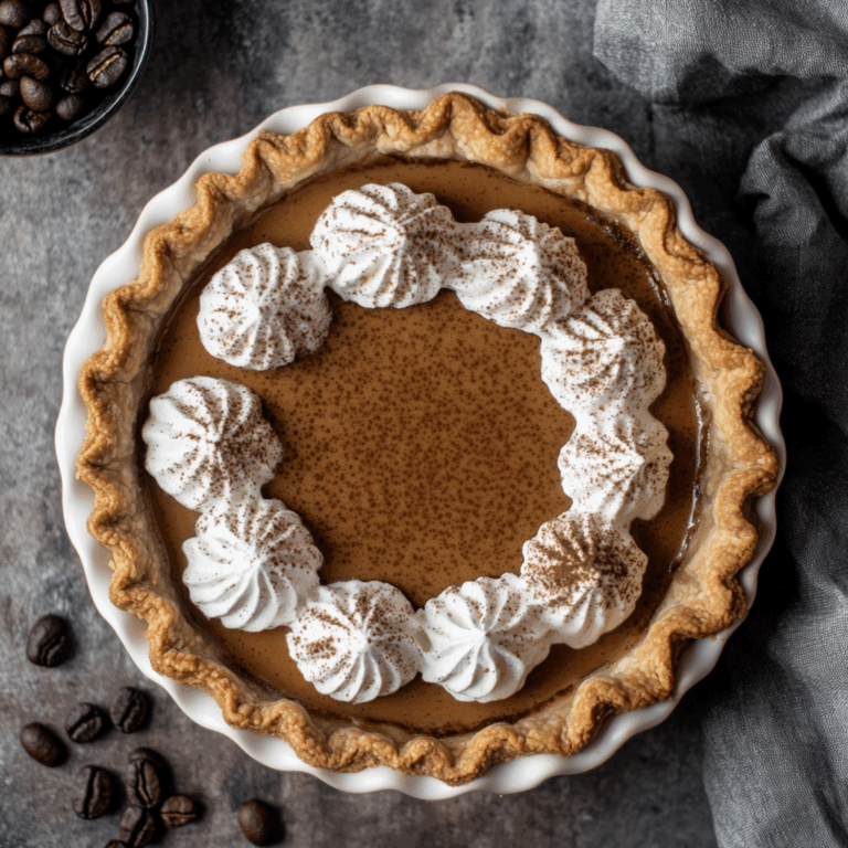 Espresso Custard Pie