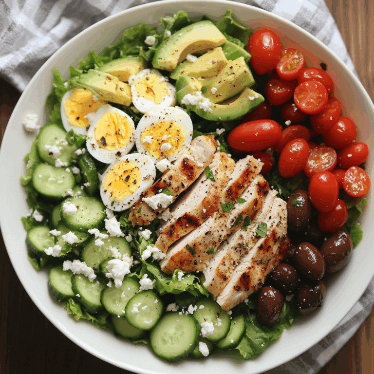 Mediterranean Chicken & Egg Power Salad