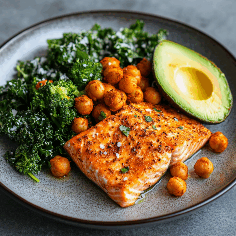 Roasted Chickpea & Salmon Power Plate