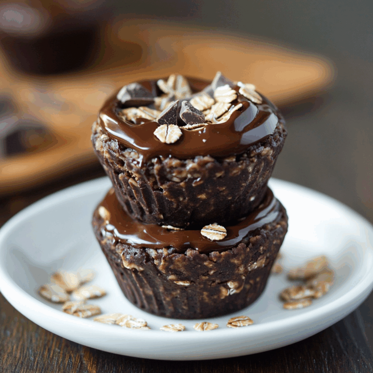 Decadent Dark Chocolate Oatmeal Cups