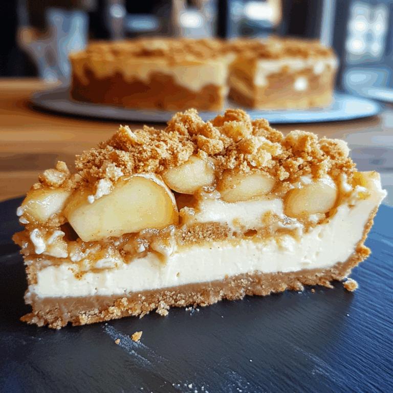 Apple Crumble Cheesecake