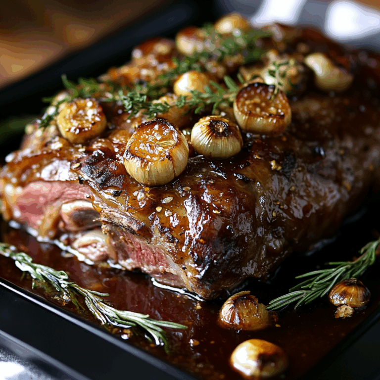 Garlic Honey Mustard Confit Lamb Shoulder Recipe