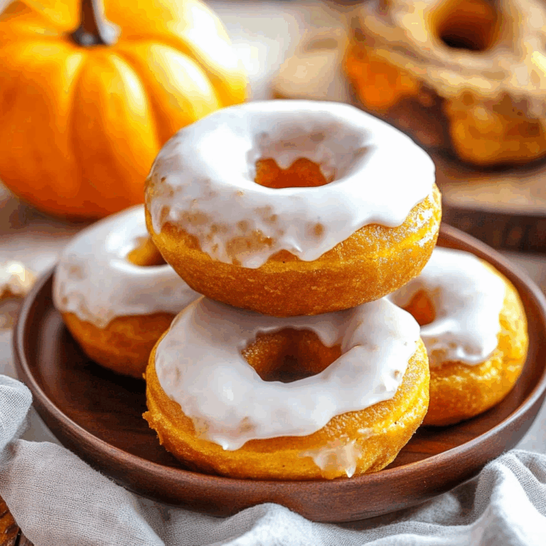 Maple Glazed Pumpkin Donuts