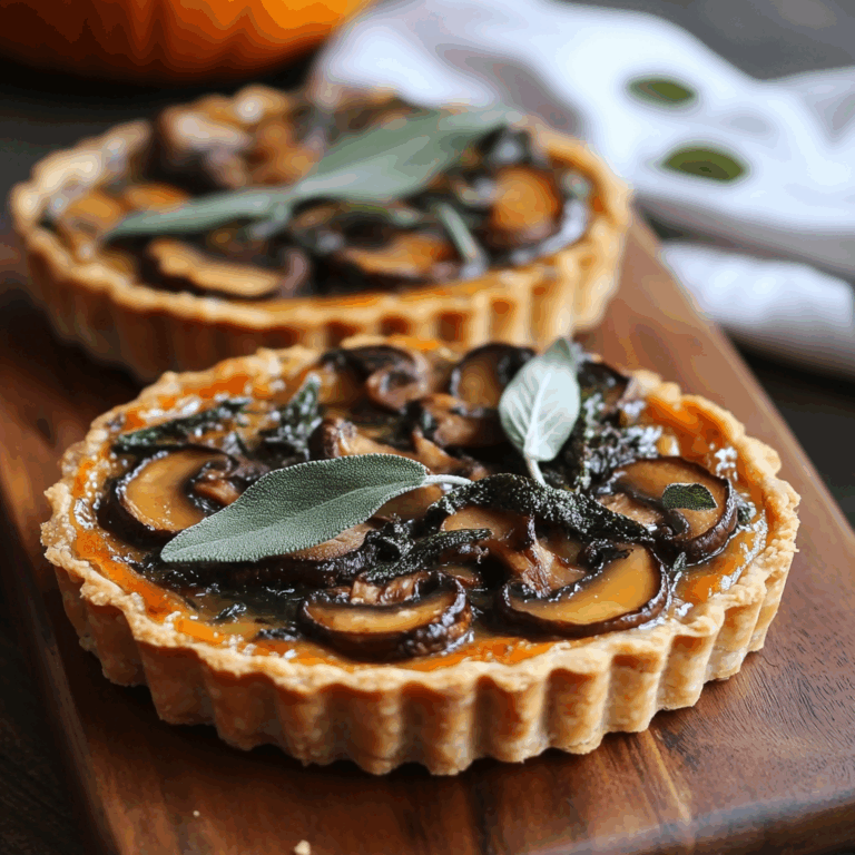 Pumpkin Sage & Mushroom Tart