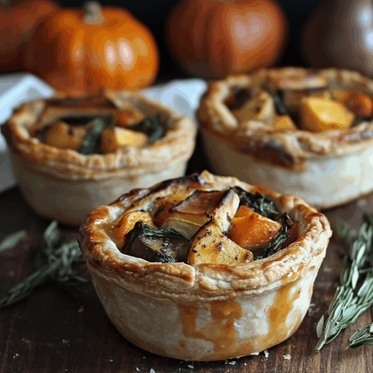 Roasted Autumn Vegetable Pot Pies