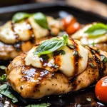 Balsamic Baked Chicken Breast with Mozzarella Cheese Recipe