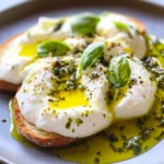 Basil + Lemon Burrata with Ciabatta Toasts