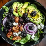 Blackberry & Avocado Salad with Honey Lemon Vinaigrette