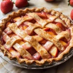 Brown Butter Strawberry Peach Pie