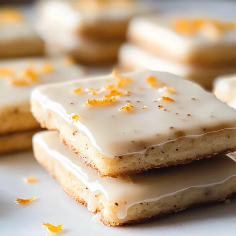 Cardamom Shortbread Cookies with Orange Glaze