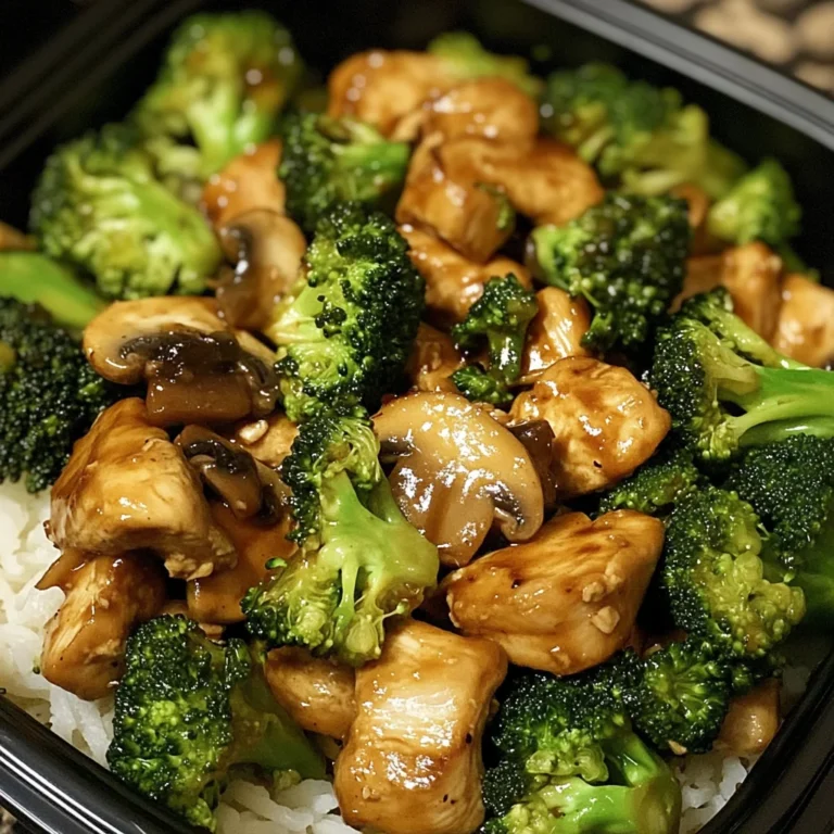 Chicken, Broccoli & Mushroom Stir-Fry