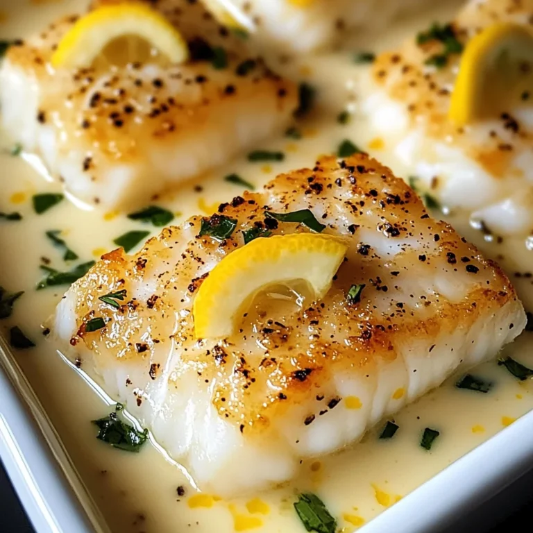 Coconut Lemon Cream Baked Cod