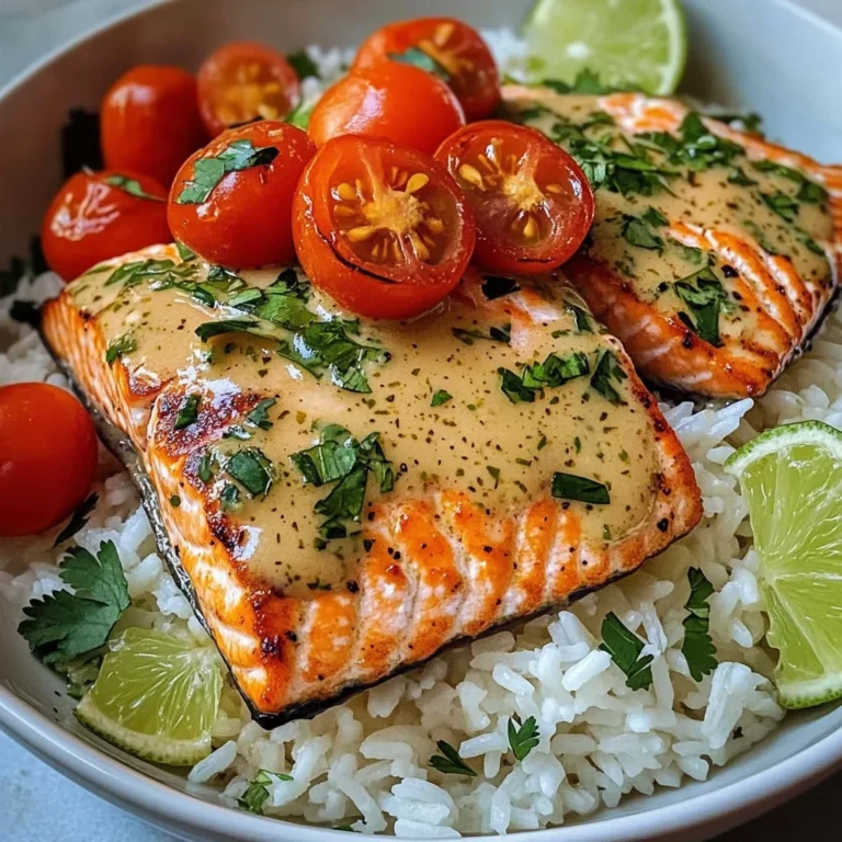 Coconut Lime Salmon with Jasmine Rice