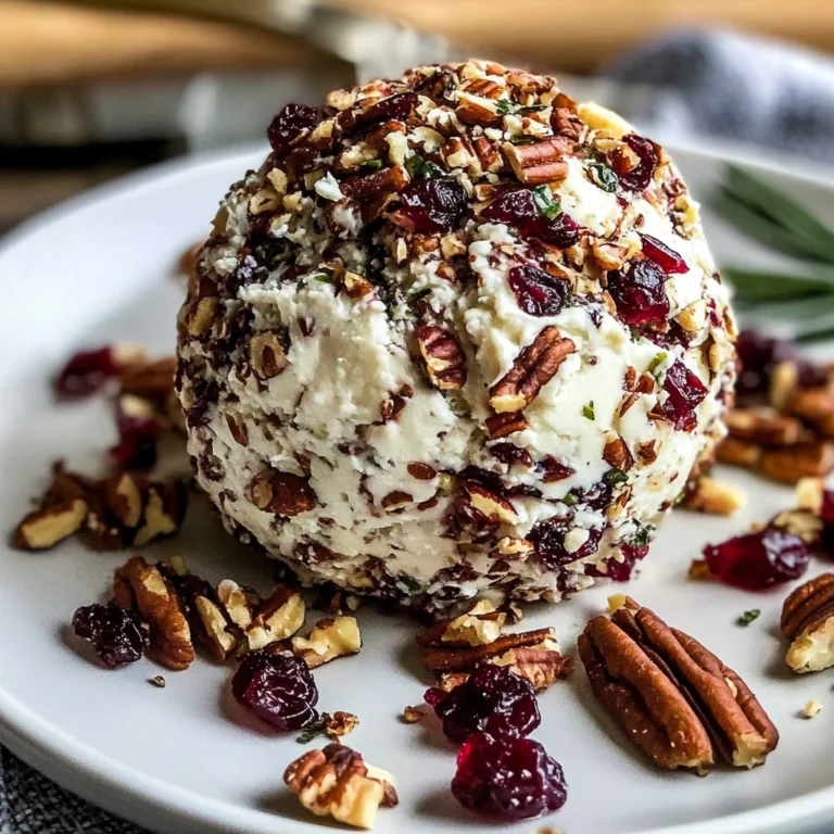 Cranberry Pecan Goat Cheese Ball