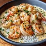Creamy Garlic Shrimp with Rice