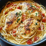 Creamy White Wine Parmesan Chicken Pasta