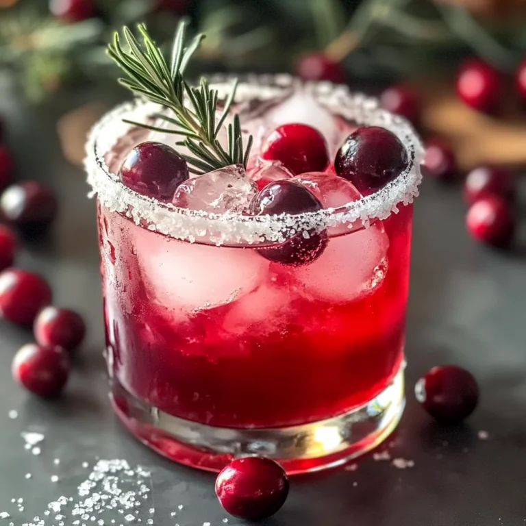 Festive Christmas Cranberry Margarita