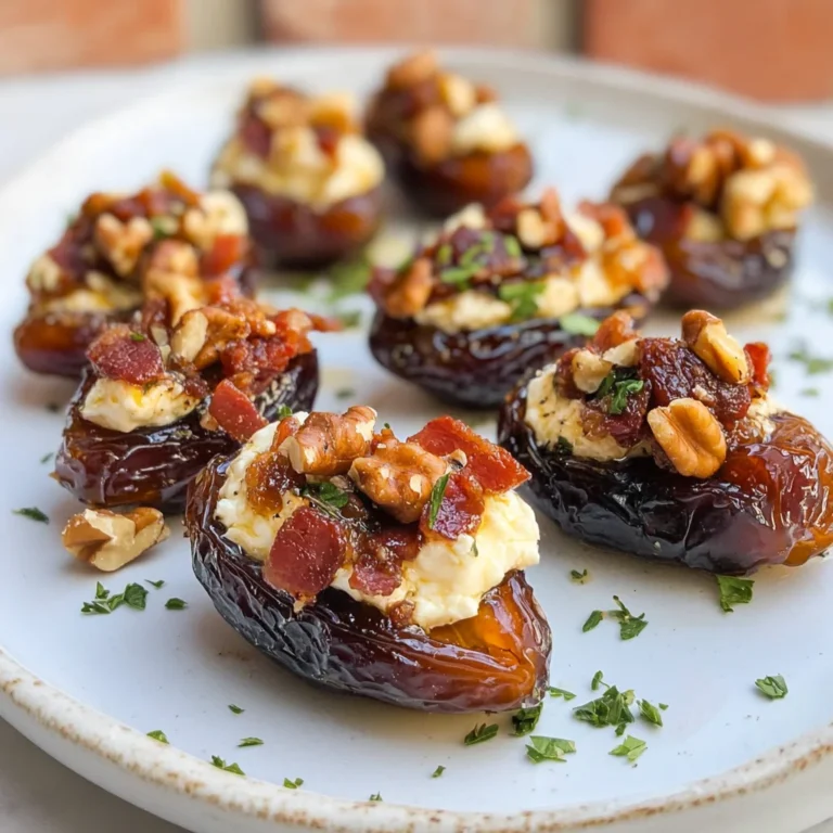 Goats cheese stuffed dates
