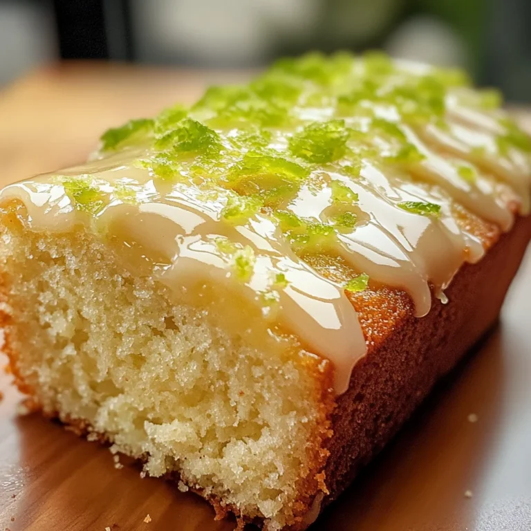 Key Lime Pound Cake Recipe