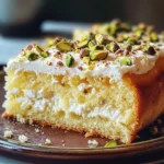 Lemon Pistachio Ricotta Cloud Cake