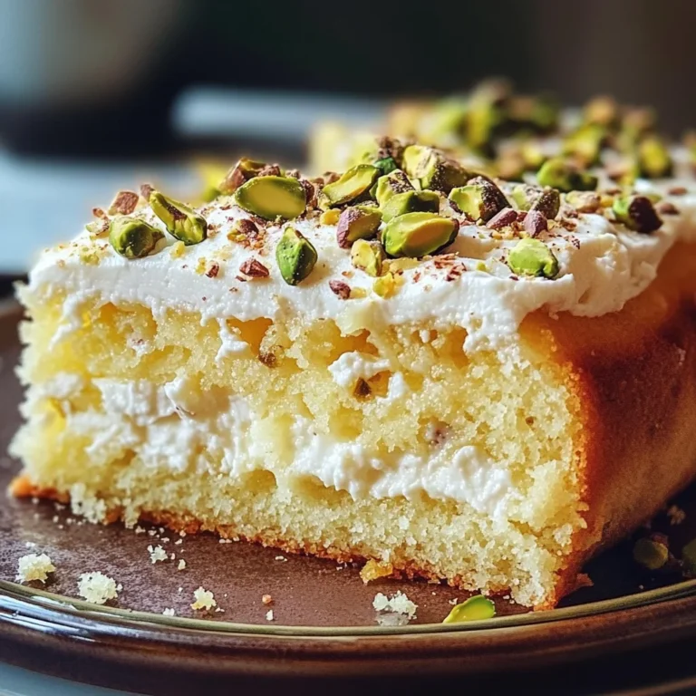 Lemon Pistachio Ricotta Cloud Cake