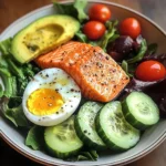 Omega Power Plate with Salmon & Avocado