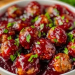 Quick Cranberry Meatballs (Christmas Recipe)