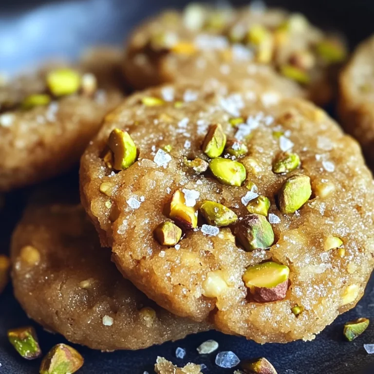 Salted Honey Pistachio Cookies