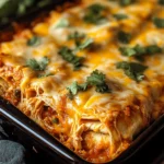Shredded Chicken Enchilada Casserole