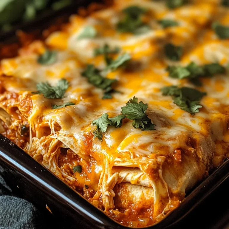 Shredded Chicken Enchilada Casserole