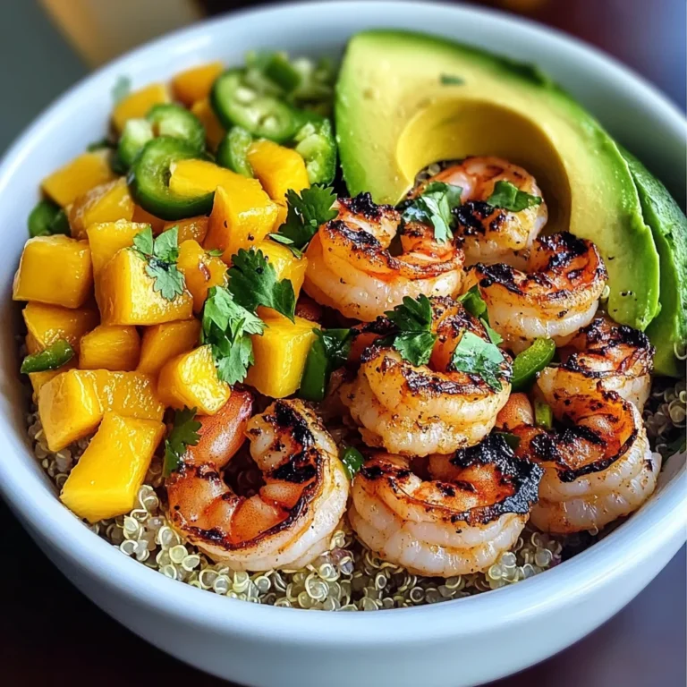 Shrimp Avocado Bowls with Mango Salsa