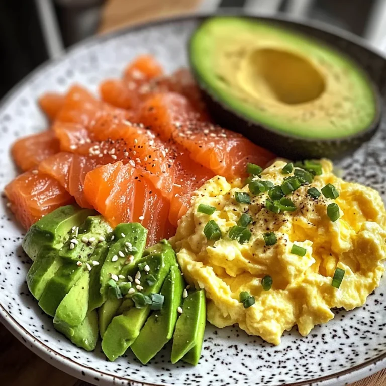 Smoked Salmon & Scrambled Egg Power Plate with Avocado