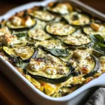 Zucchini Spinach and Feta Casserole