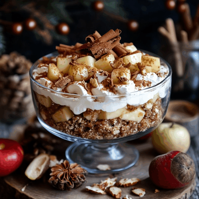 Bratapfel-Karamell-Spekulatius-Trifle