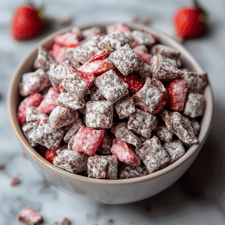 Chocolate Covered Strawberry Puppy Chow