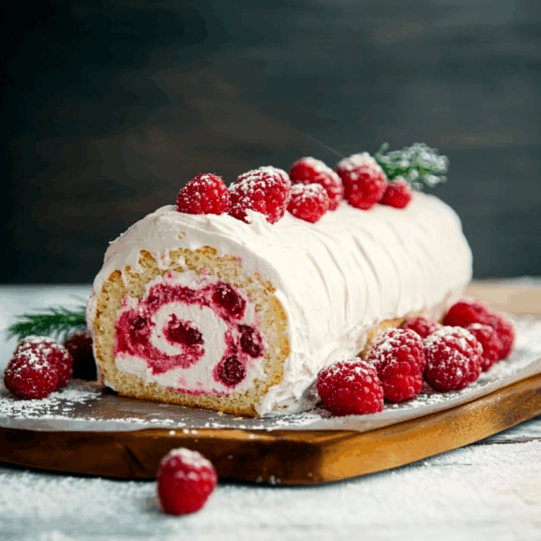 Special occasion Raspberry Cake Roll
