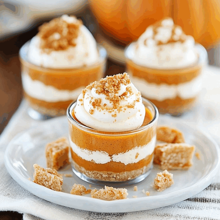 Mini No Bake Pumpkin Pies