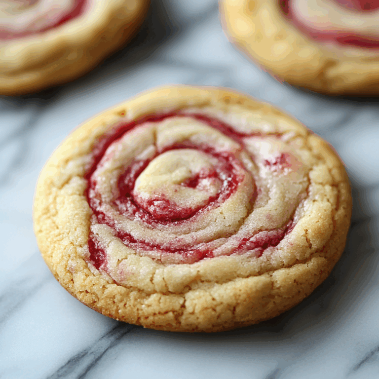 Raspberry Swirl Cookies